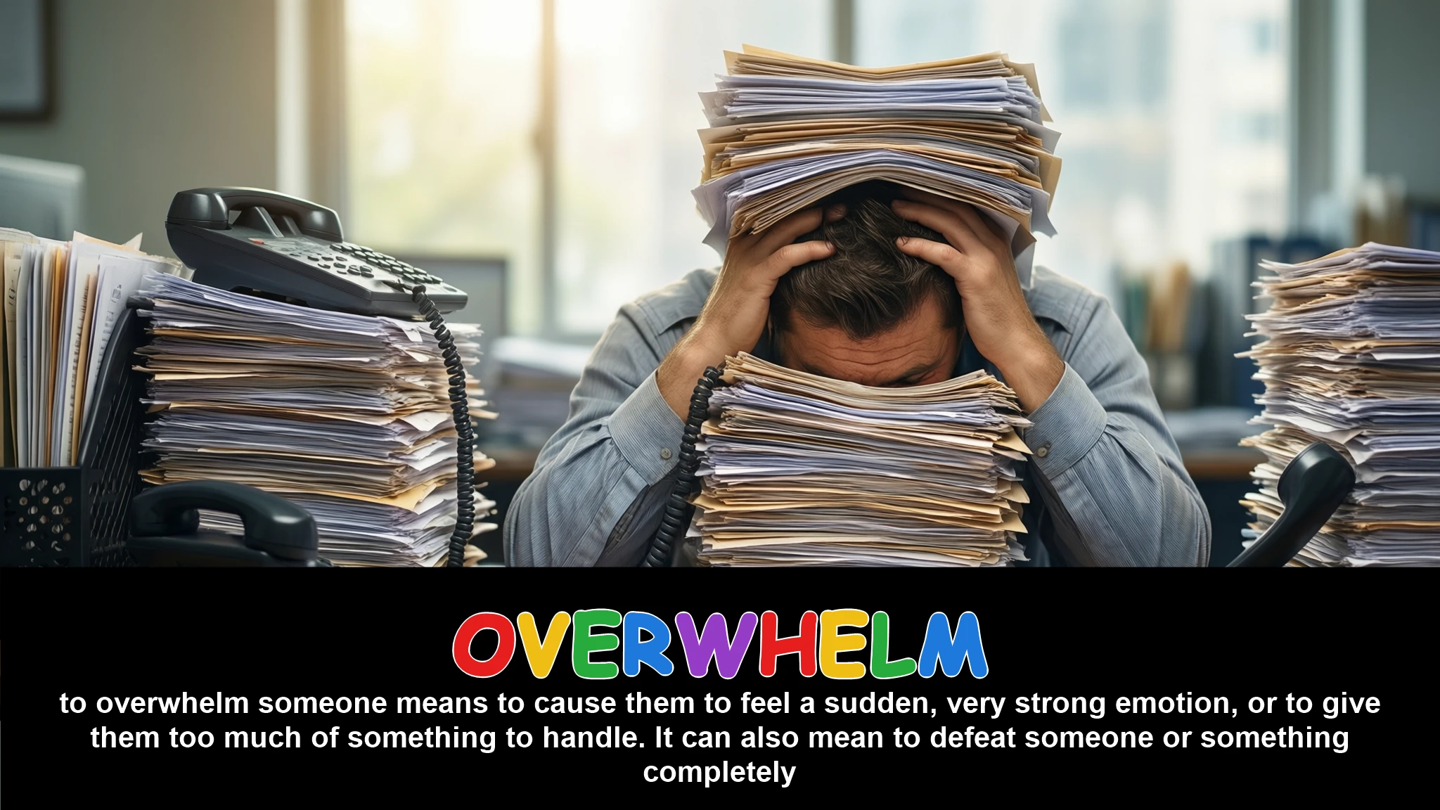 English Illustration for overwhelm